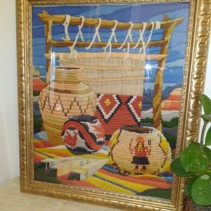 Latch Hook Framed Picture